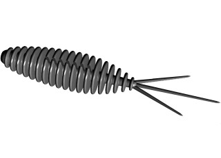 Libra Lures Turbo Worm Mini 35