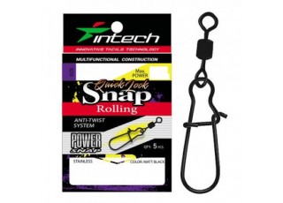 Intech Quick Lock Snap Rolling Matt Black