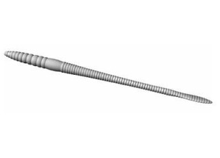 Libra Lures Bass Slim Finnese Worm 140