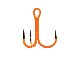 Mustad KVD Elite Round Bend Treble Hook UV Orange