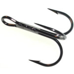 Maruto Round Bent Treble Hook - Black Nickel