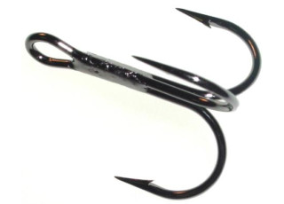 Maruto Round Bent Treble Hook - Black Nickel
