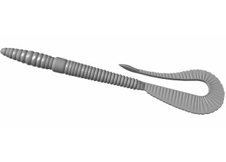 Libra Lures Bass Crazy Twist Tail Worm 140