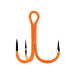 Mustad KVD Elite Round Bend Treble Hook UV Orange